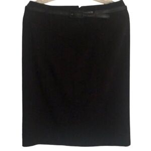 Style And Co Black Women's Pencil Skirt Size 8 Stretch Belted- Brand New!